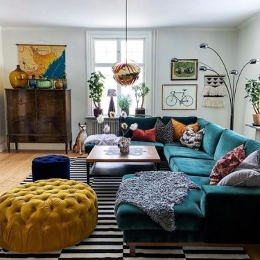 Designer Budget Eclectic Living Room
