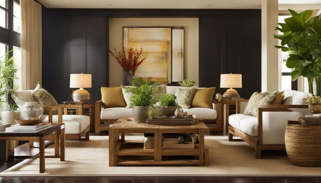 feng shui living room furniture