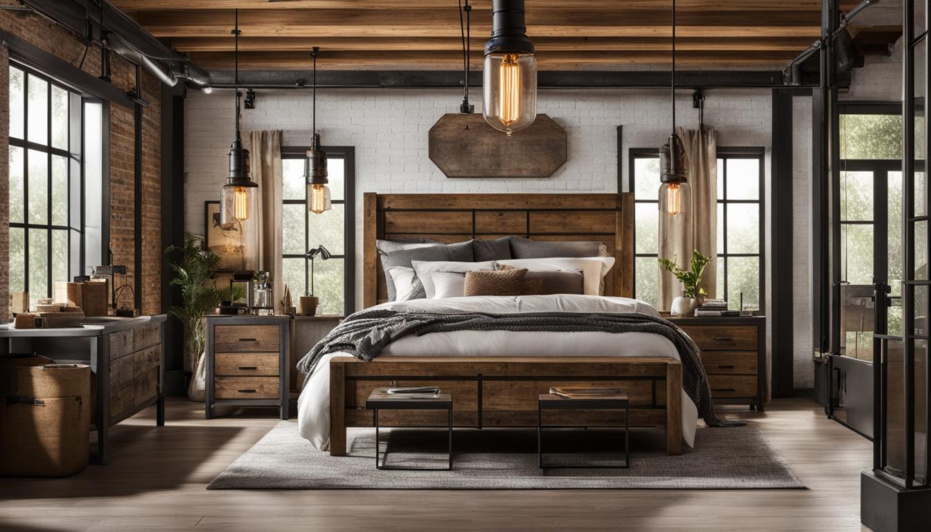 Industrial Chic Bedroom Ideas For A Restful Retreat With Style   Rustic Industrial Bedroom Furniture 