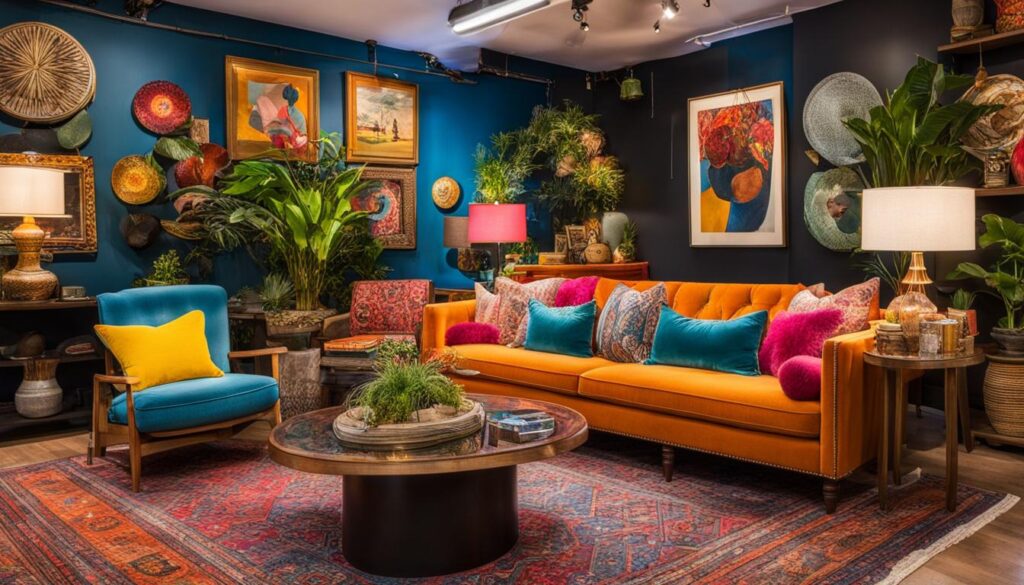 Eclectic furniture store