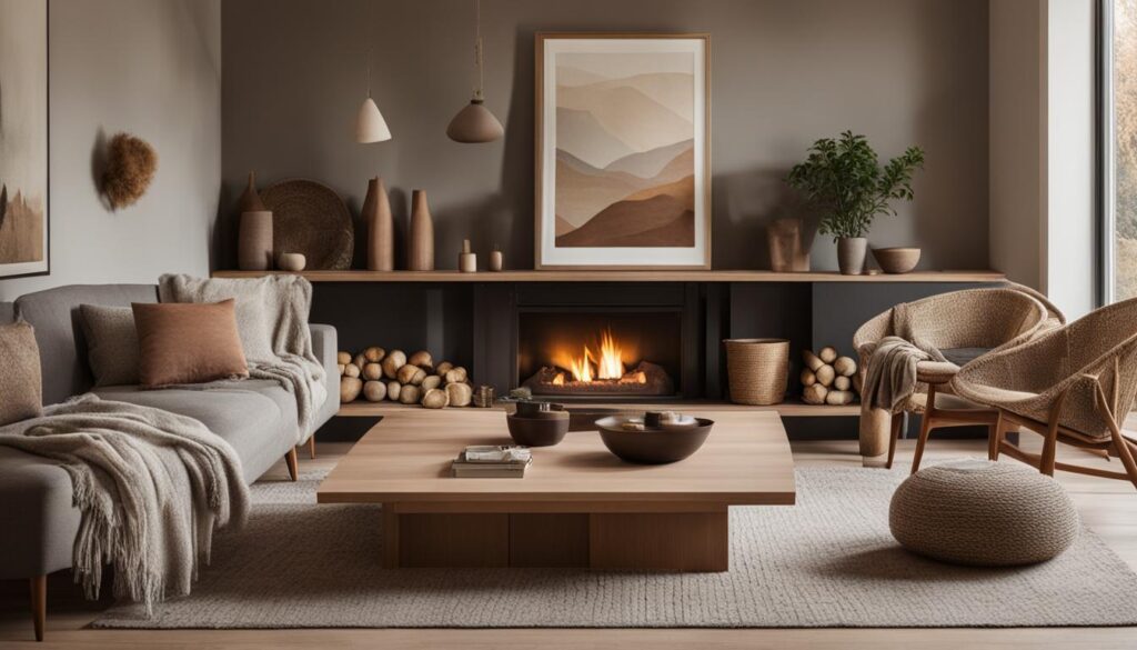 Nordic-inspired living room with Hygge Art