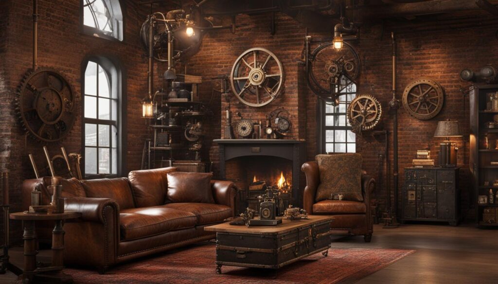 Steampunk Furniture Transform Your Space With Retro Futuristic Flair   Steampunk Furniture 1024x585 