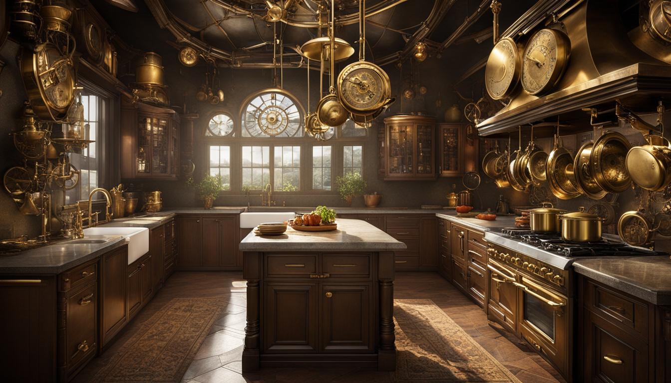 Steampunk Kitchen Decor Blend The Old With The New   Brass Kitchen Accents 