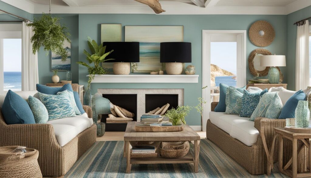 coastal colors living room