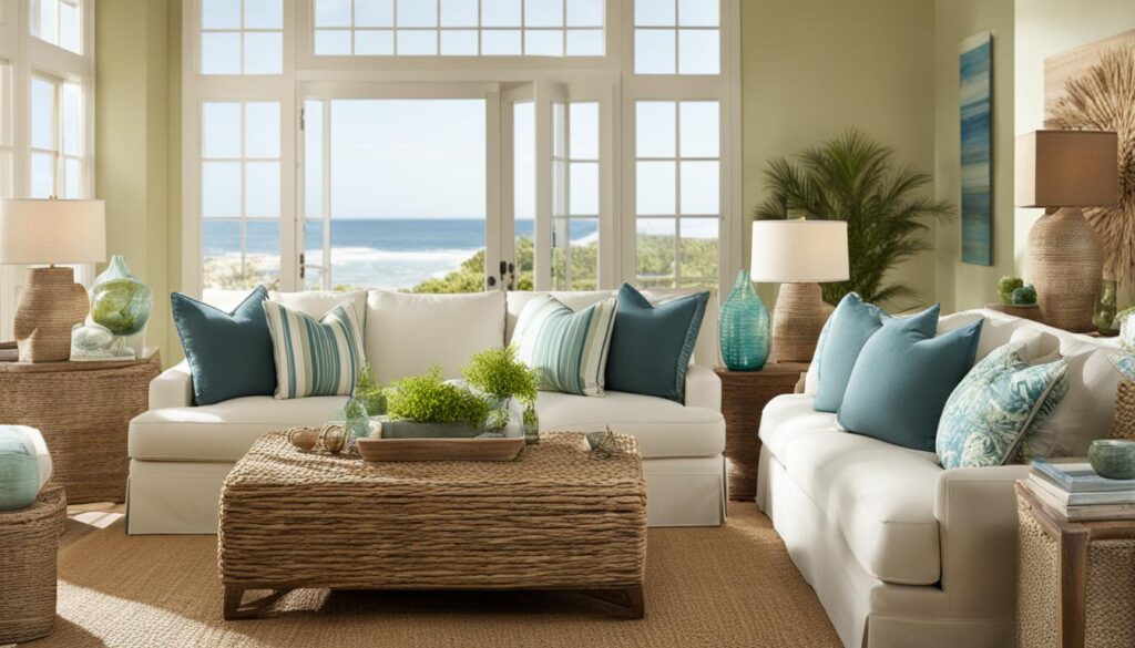 coastal inspired living room