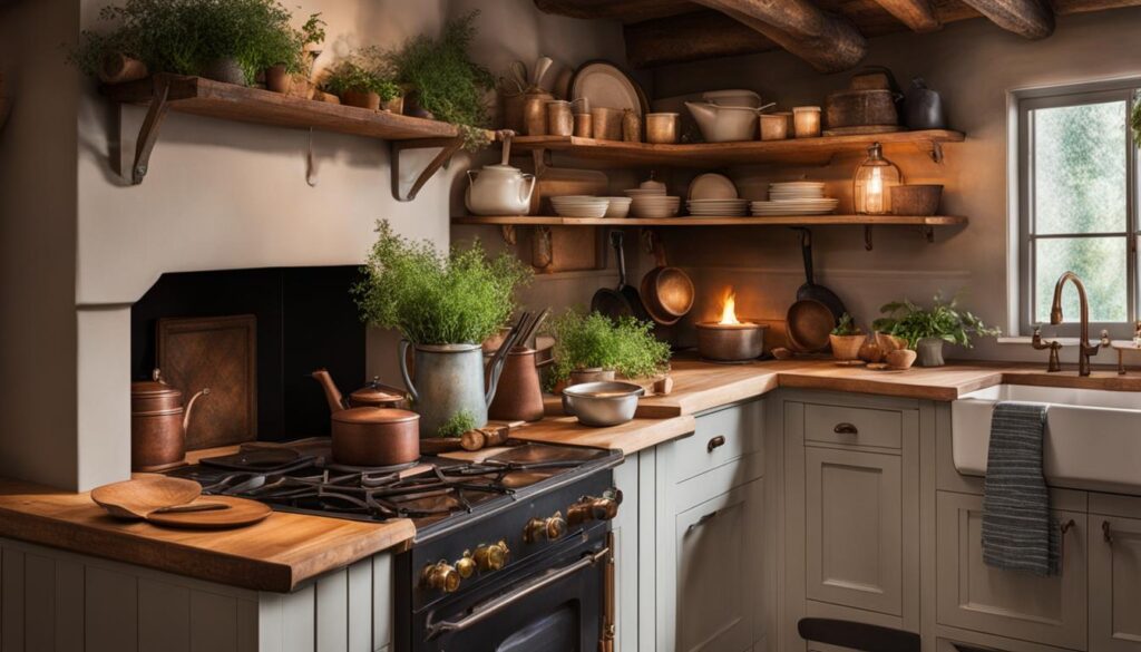 cozy cooking space
