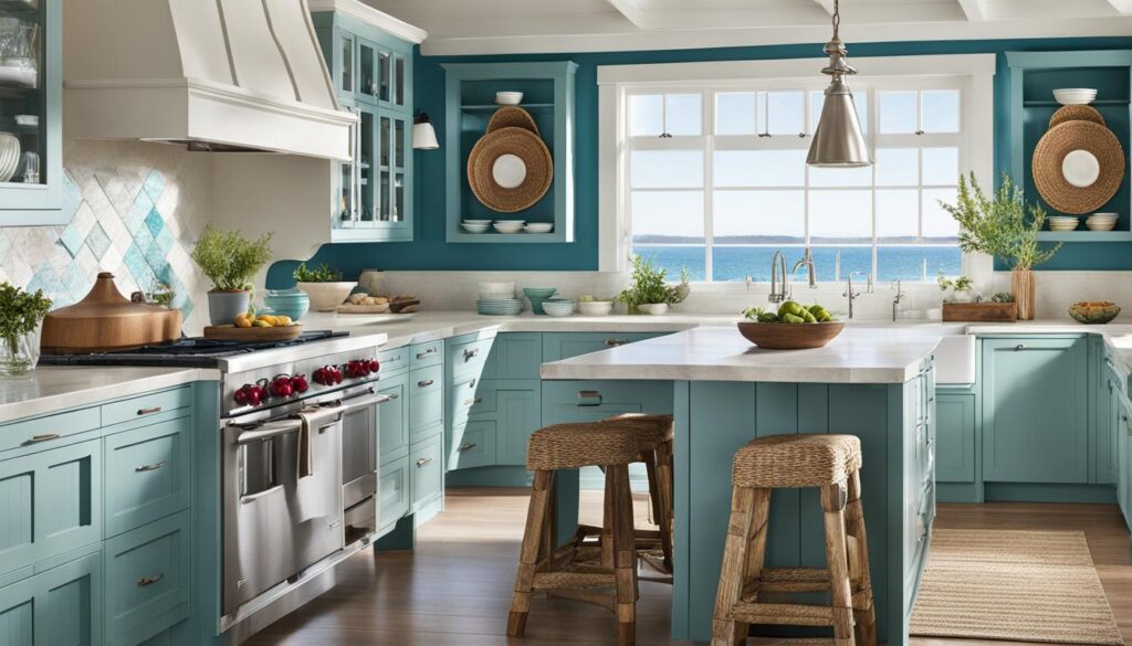 ocean-inspired kitchen