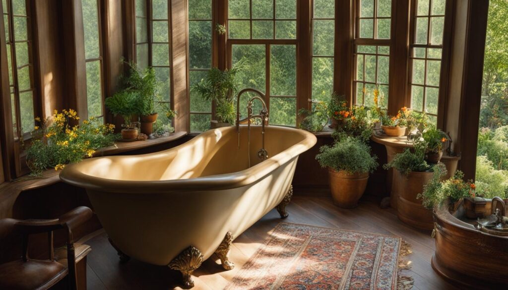 vintage clawfoot tub