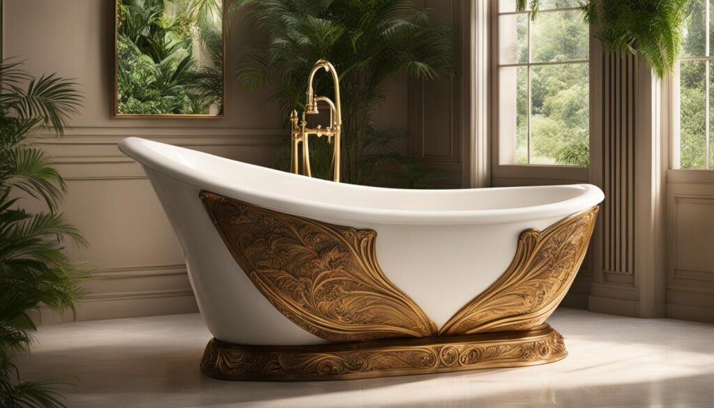 Art Nouveau bathtub