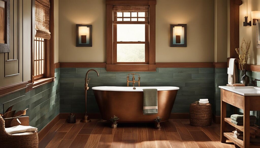 Craftsman-Style Bathrooms Color Palette