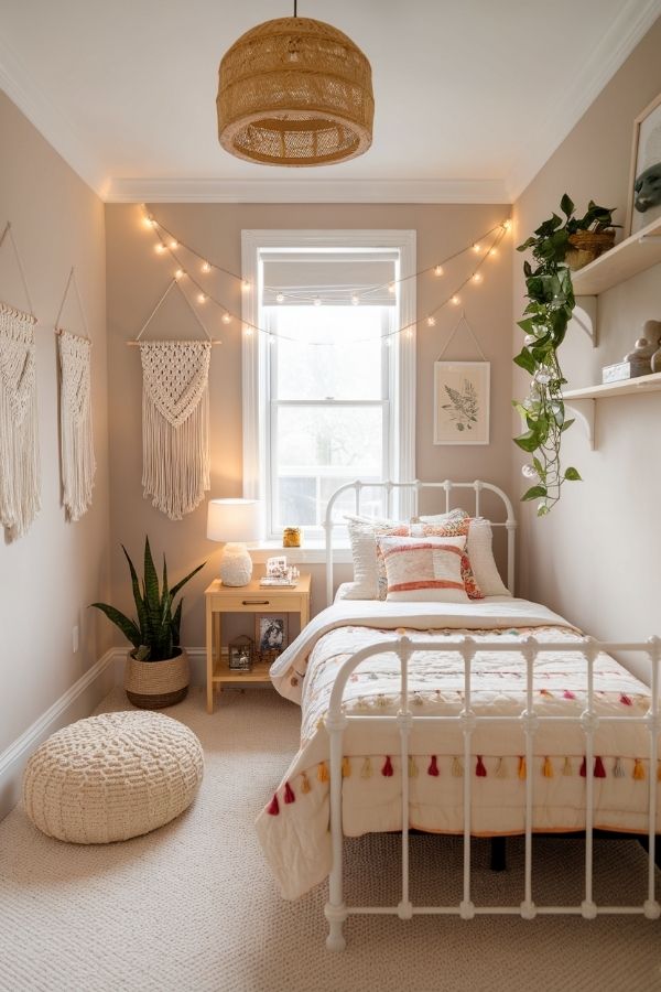 Bedroom ideas for teenage girls featuring a chic, trendy design.