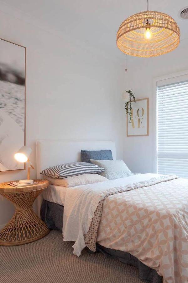Warm rattan furniture from @kateclarke_design. Perfect for a cozy boho teenage girl bedroom with a glow.