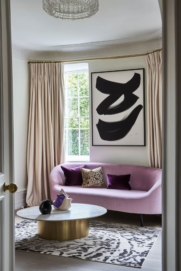 Elegant formal living room with classic furnishings and neutral tones.