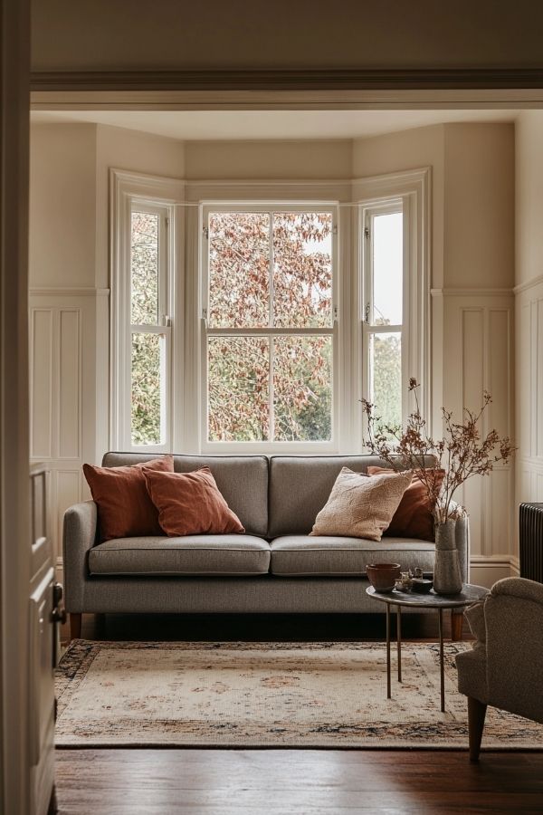 Elegant sofas and chandeliers enhance classic formal living room ambiance.