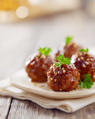 honey garlic cocktail meatballs