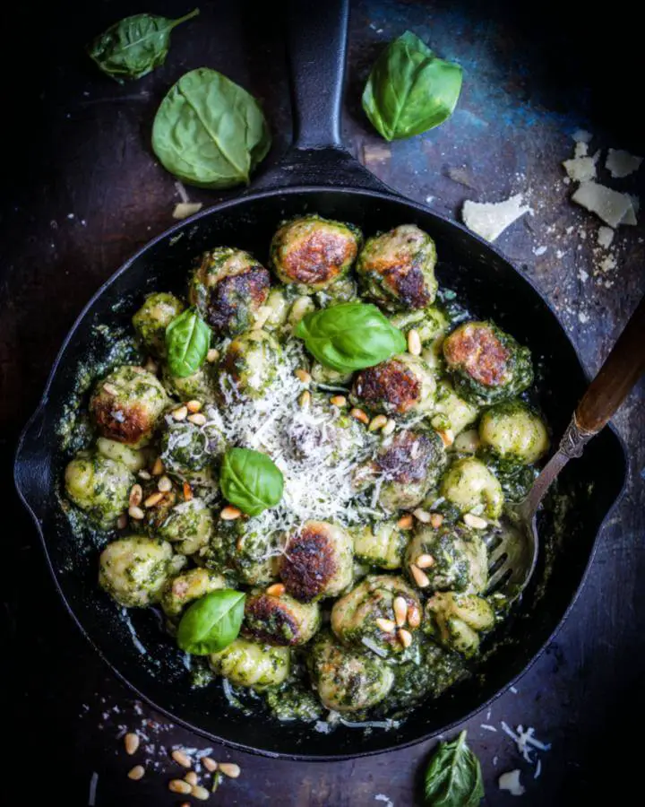 Pesto Chicken Meatball Gnocchi – Creamy Herb Comfort