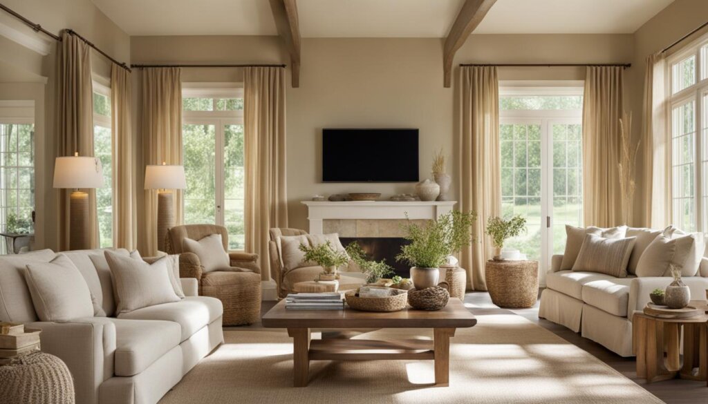 prairie style family room