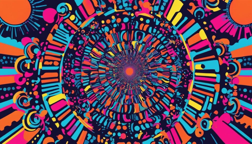 psychedelic 70s colors