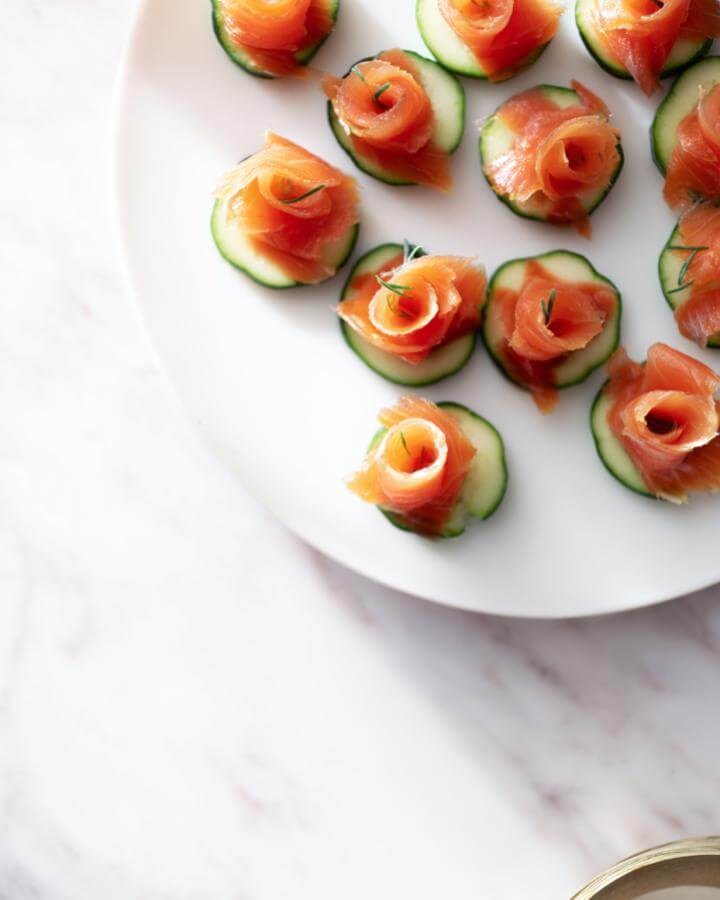 Smoked Salmon Cucumber Rounds
