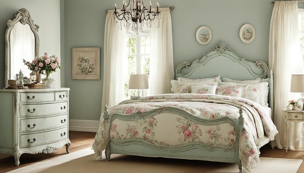 vintage-inspired bedroom